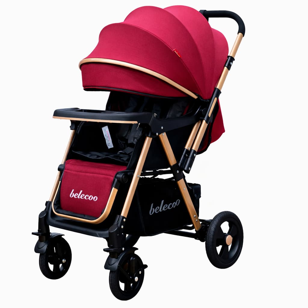 Poussette Réversible BELECOO 511 – Confort Evolutif de la Naissance à 3 ans