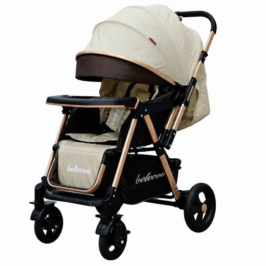 Poussette Réversible BELECOO 511 – Confort Evolutif de la Naissance à 3 ans