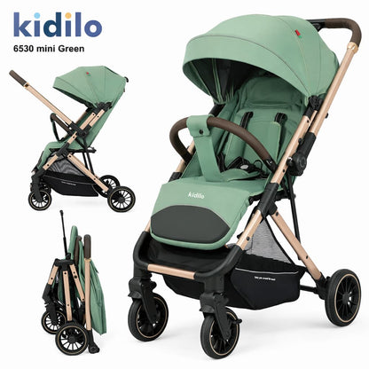 Poussette valise KIDILO 6530 MINI Air Travel & réversible GREEN