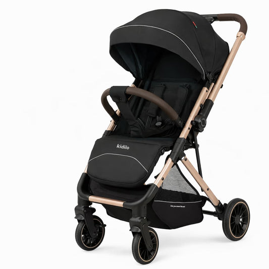 Poussette valise KIDILO 6530 MINI Air Travel & réversible noir