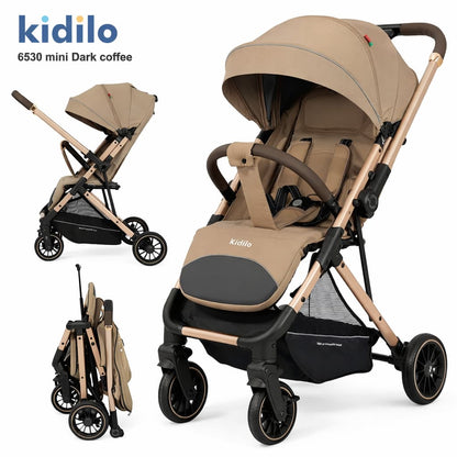 Poussette valise KIDILO 6530 MINI Air Travel & réversible COFFEE