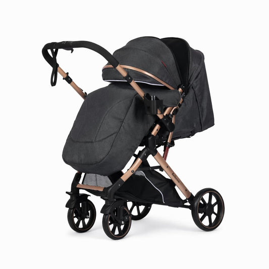 Poussette valise réversible BELECOO B1 – luxueuse, compacte et confortable NOIR