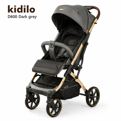 Poussette valise KIDILO D600 – légère, compacte et confortable DARK GREY