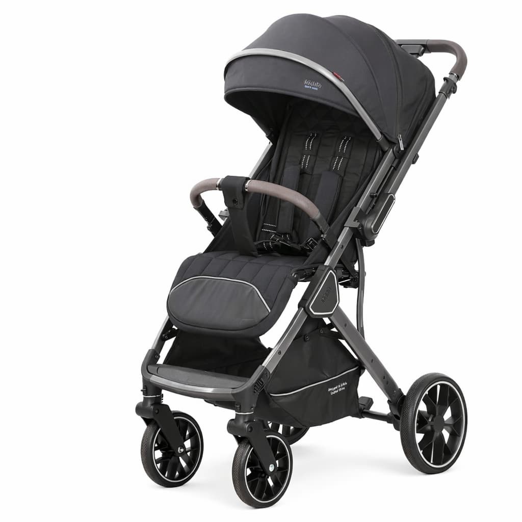 Poussette valise compacte KIDILO K101  noire