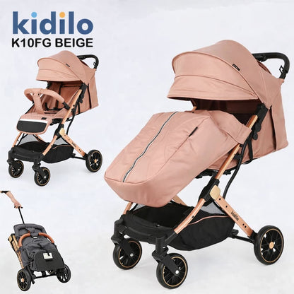 Poussette Valise KIDILO K10FG Noir Ultra-Légère Voyage