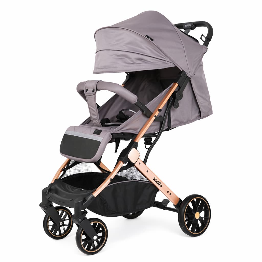 Poussette Valise KIDILO K10G – ultra légère, compacte, voyage GRIS