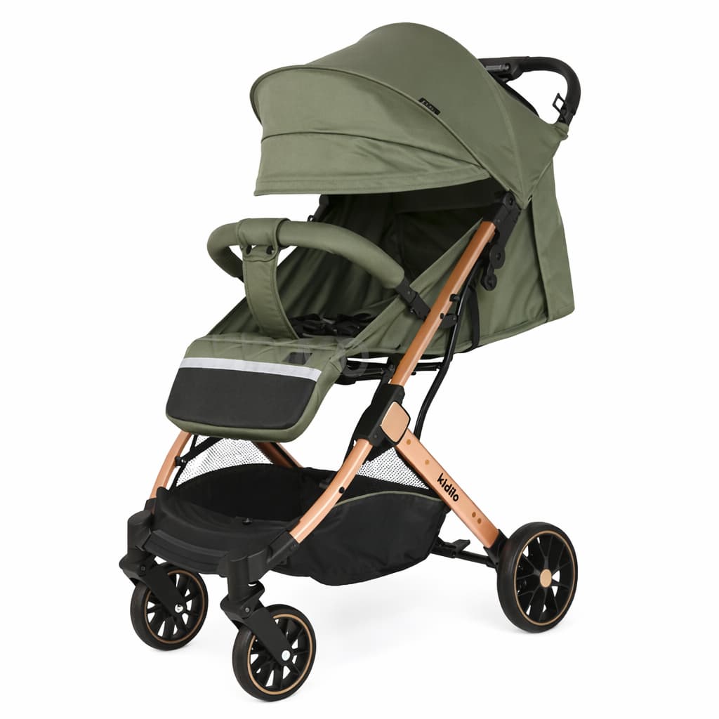 Poussette Valise KIDILO K10G – ultra légère, compacte, voyage VERT