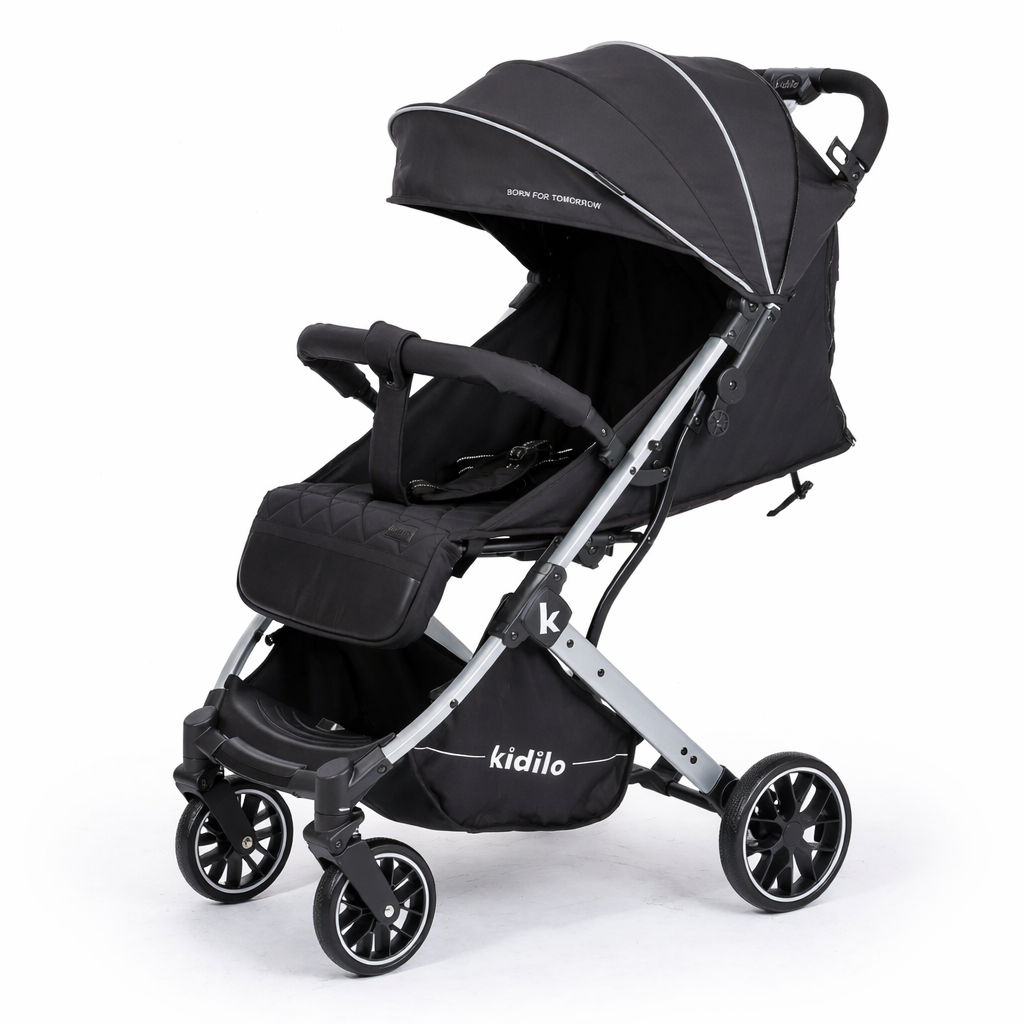 Poussette Valise Air Travel KIDILO K12 très légère et pratique BLACK