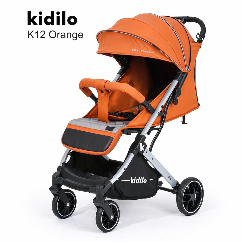 Poussette Valise Air Travel KIDILO K12 très légère et pratique ORANGE