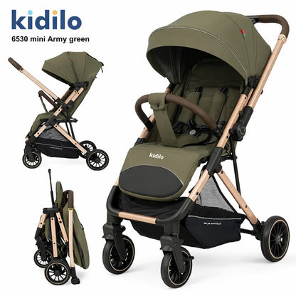 Poussette valise KIDILO 6530 MINI Air Travel & réversible VERT
