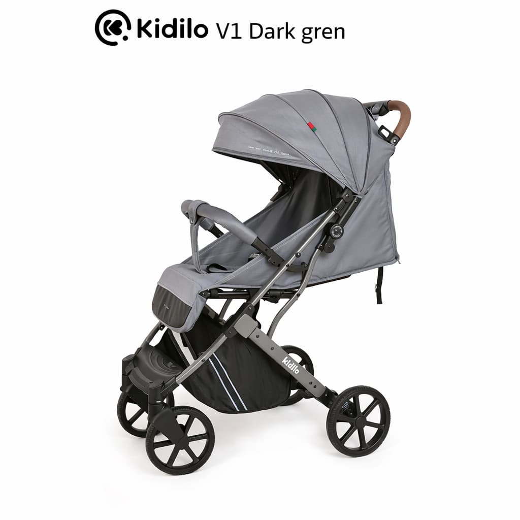 Poussette valise KIDILO V1 gris foncé