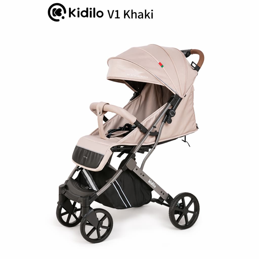Poussette valise KIDILO V1 kaki