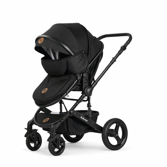 Poussette Bébé Belecoo Duo – Réversible Double Face Avec Accessoires 