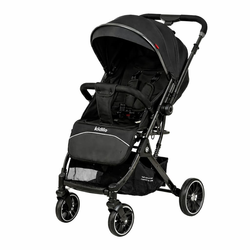 Poussette valise compacte KIDILO 535 noire
