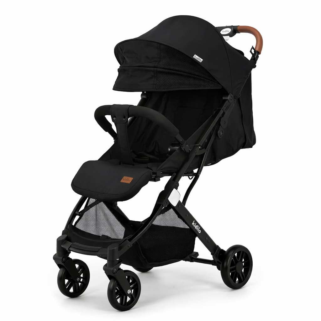 Poussette valise compacte KIDILO K8 noire
