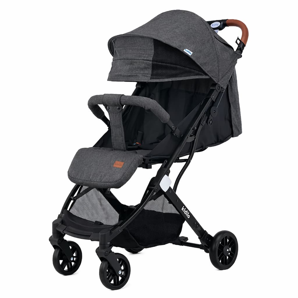 Poussette valise compacte KIDILO K8 gris
