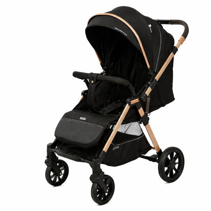 📋 Poussette valise réversible Kidilo D3 Air Travel compacte et pliable vue 3/4 