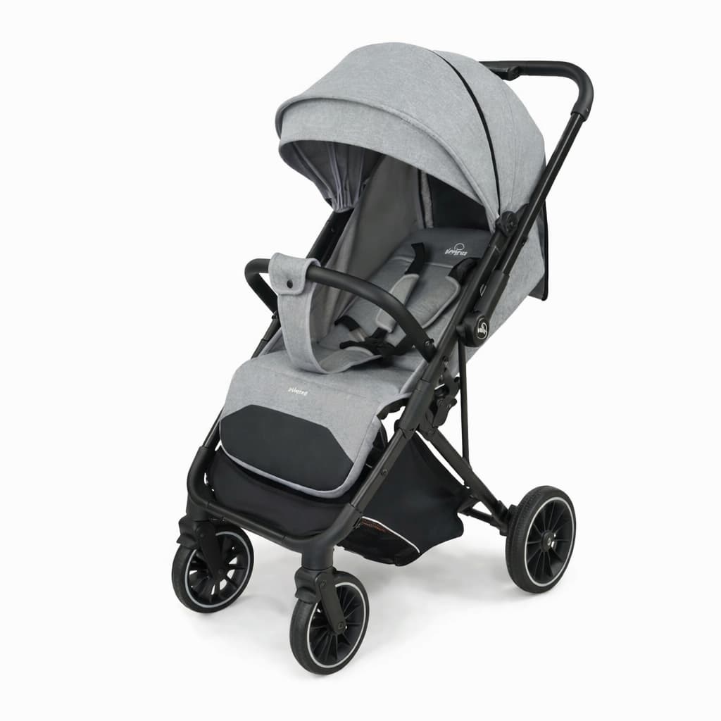 Poussette PRIMO Quotidiano réversible compacte pour usage quotidien grise